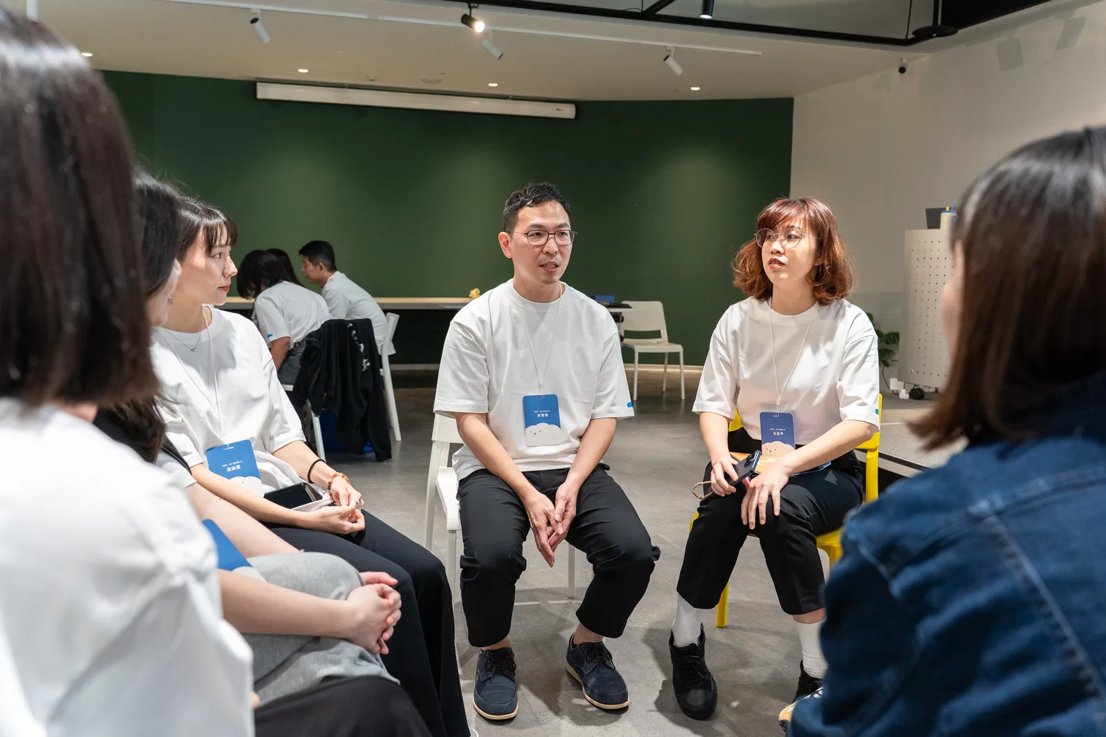 學員在回顧圈分享學習成果與收穫